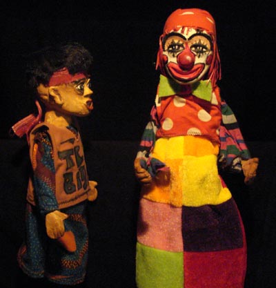 Marionnettes ti bitin et le clown