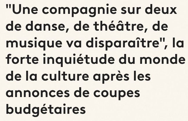 Culture en danger